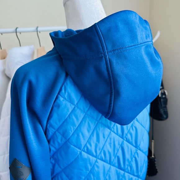 The North Face | Two-Tone blue Thermoball Quilted Hybrid Hoodie jacket size L - Picture 7 of 12